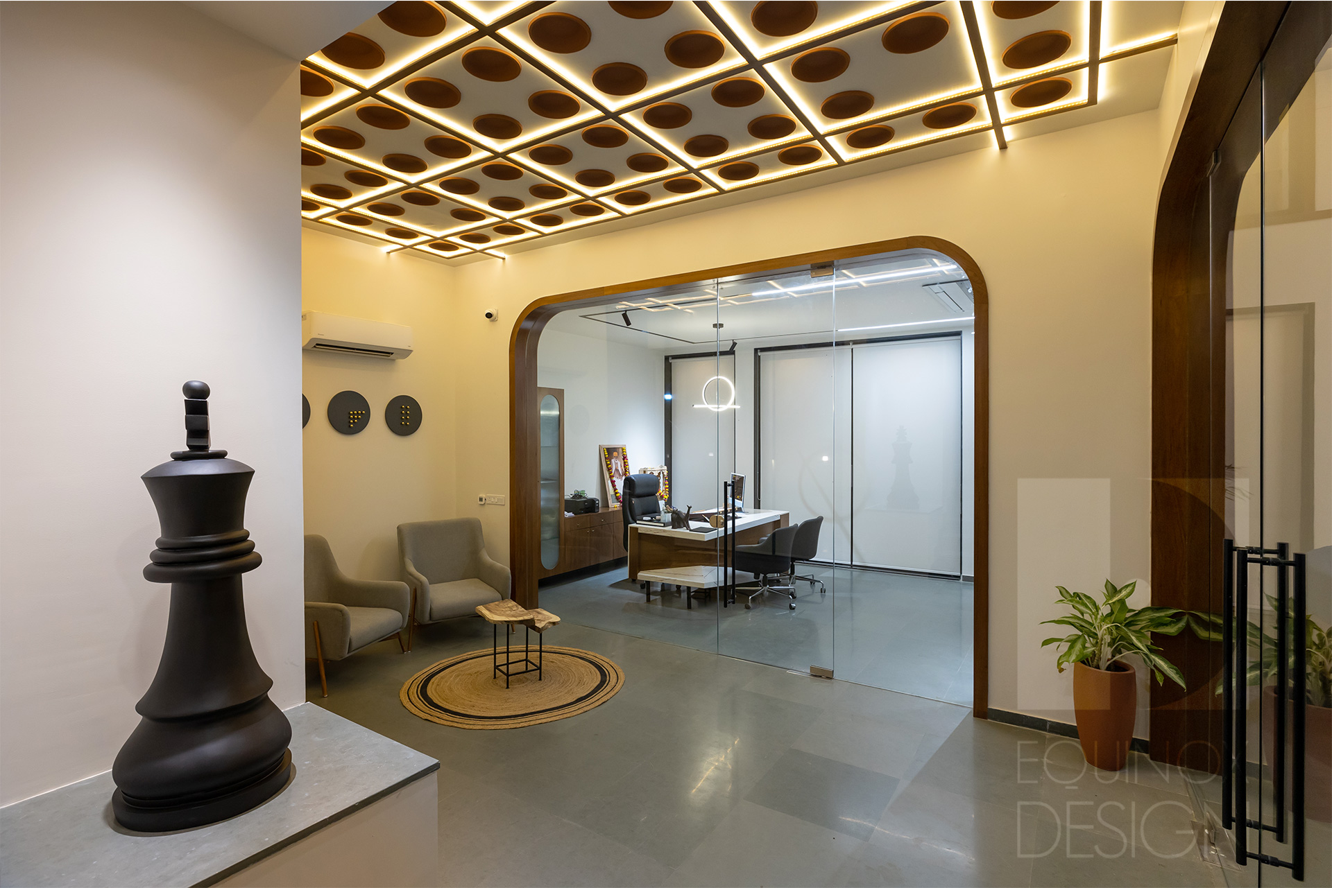 Remember India Health Links Pvt. Ltd. Office / Workspace Equinox Design | Architect & Interior Design by Ar. Naisargi Dave Zankar in Rajkot, Gujarat, India